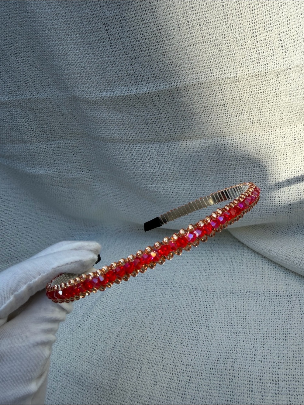 Red Crystal Headband - Unbranded Fashion Hair Accessory